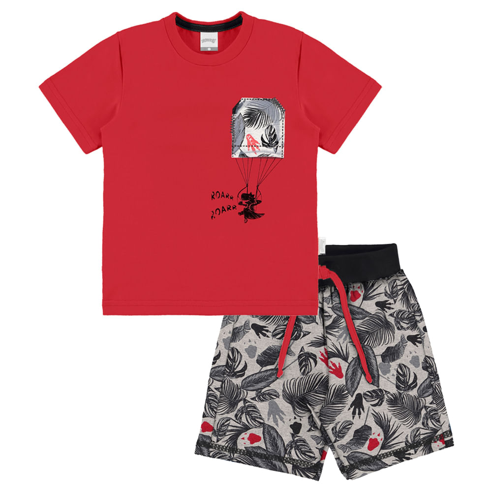 Conjunto Camiseta e Bermuda Masculina Alakazoo - BBB Family