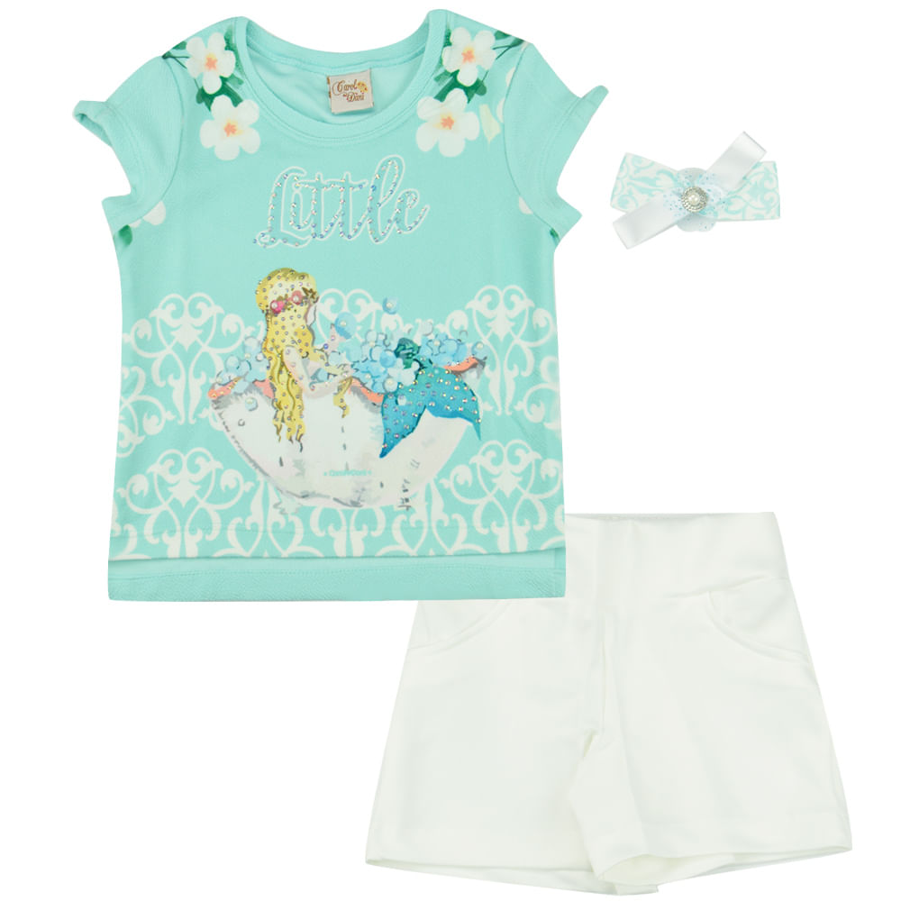 Conjunto Sereia Infantil