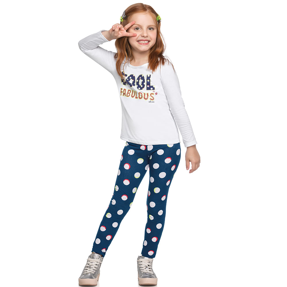 Calça legging 2024 infantil elian